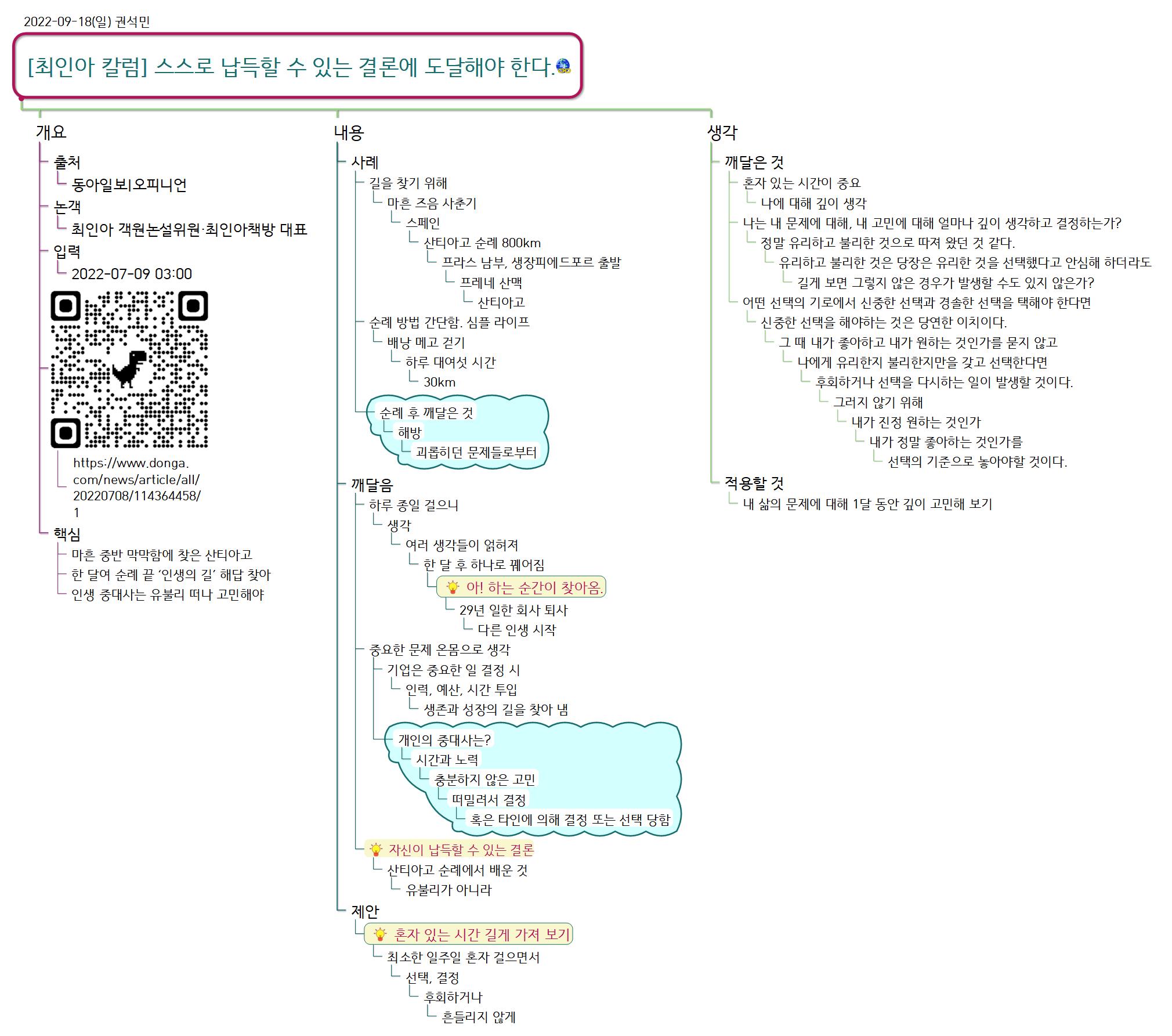 칼럼맵_최인아 칼럼  스스로 납득할 수 있는 결론에 도달해야 한다_20220918_권석민 이미지