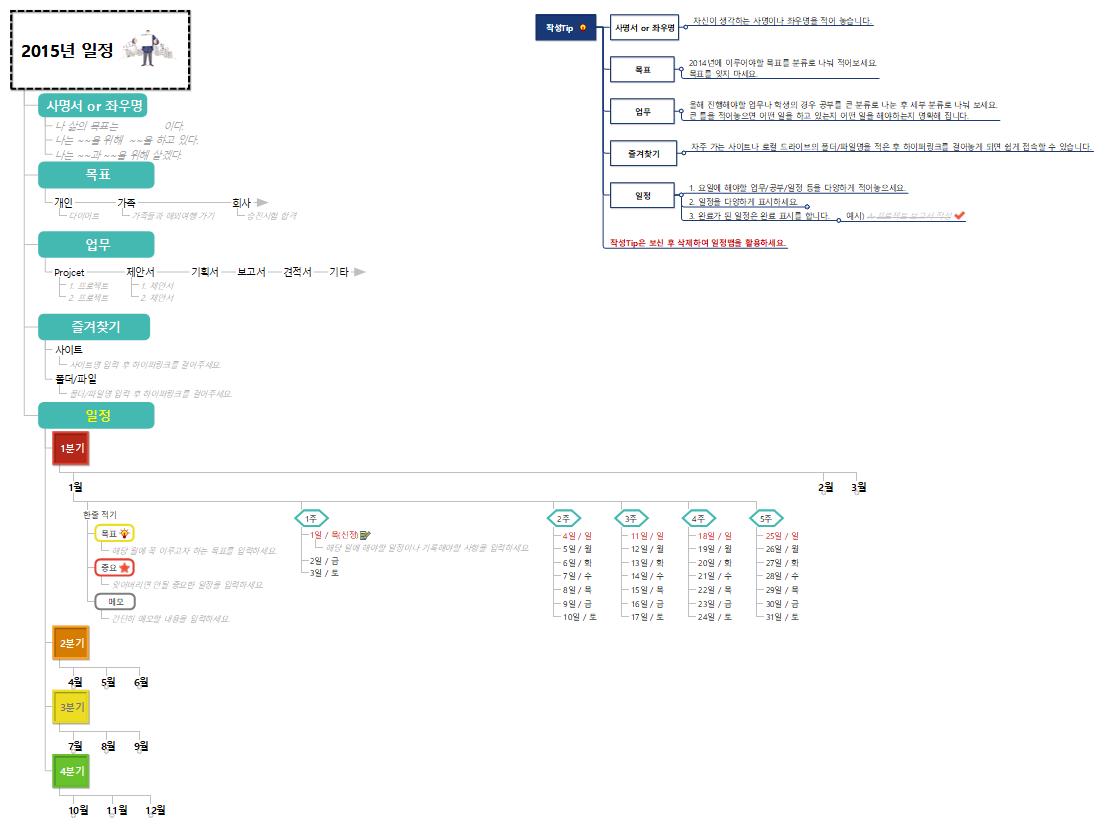 2015년일정계획 이미지
