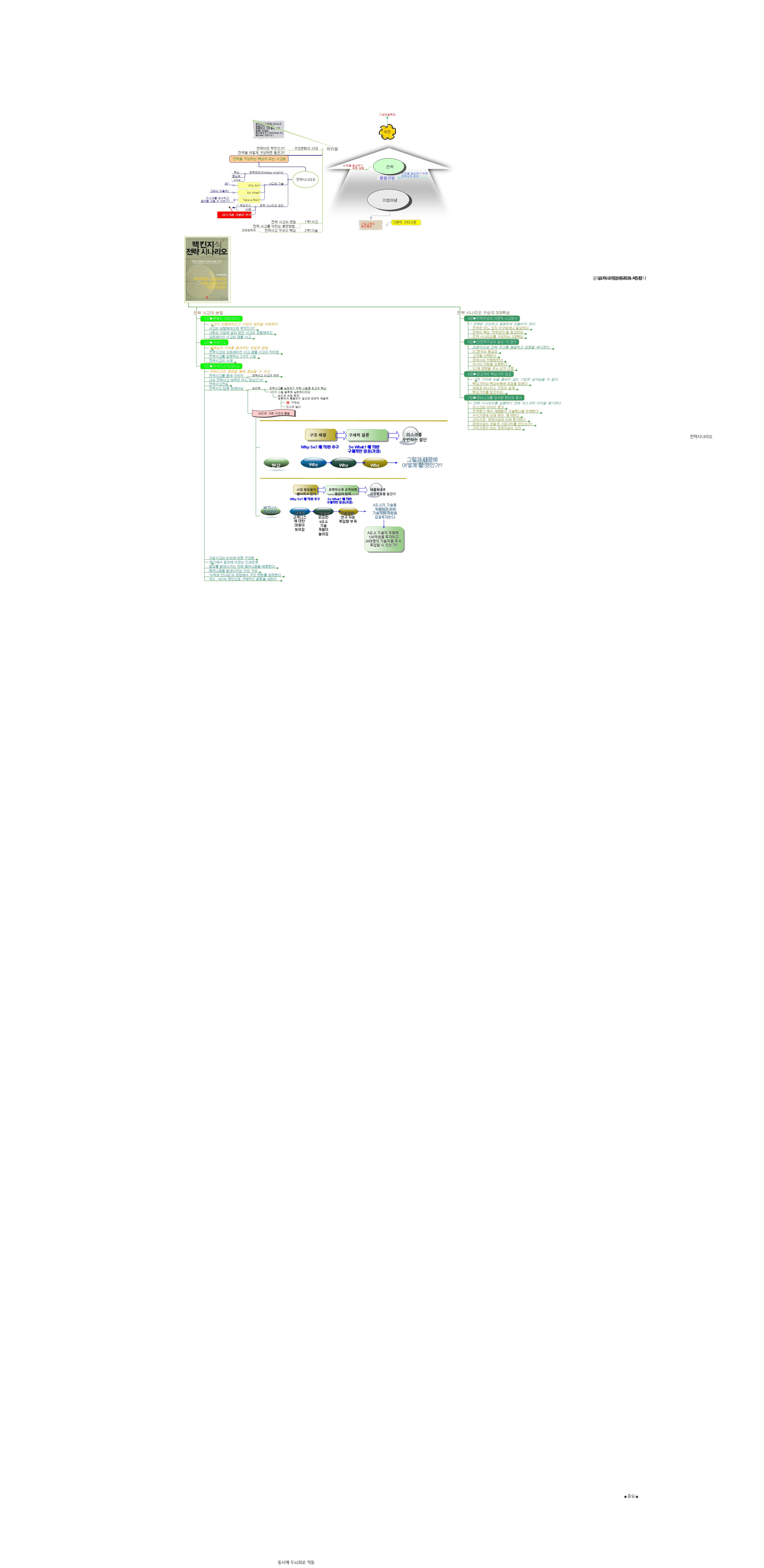 맥킨지 식 전략시나리오 이미지