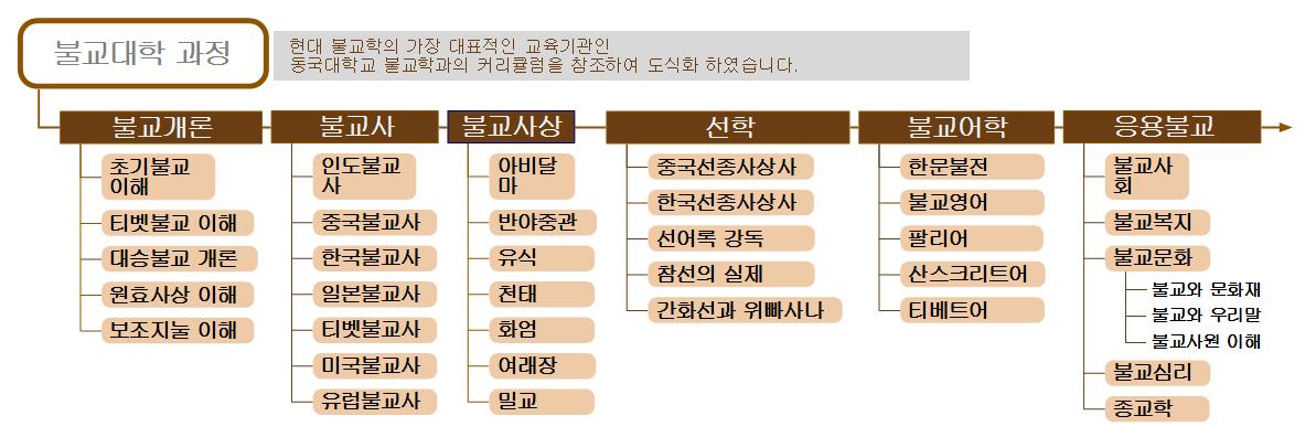 교양대학 커리큘럼 한눈에 보기 이미지